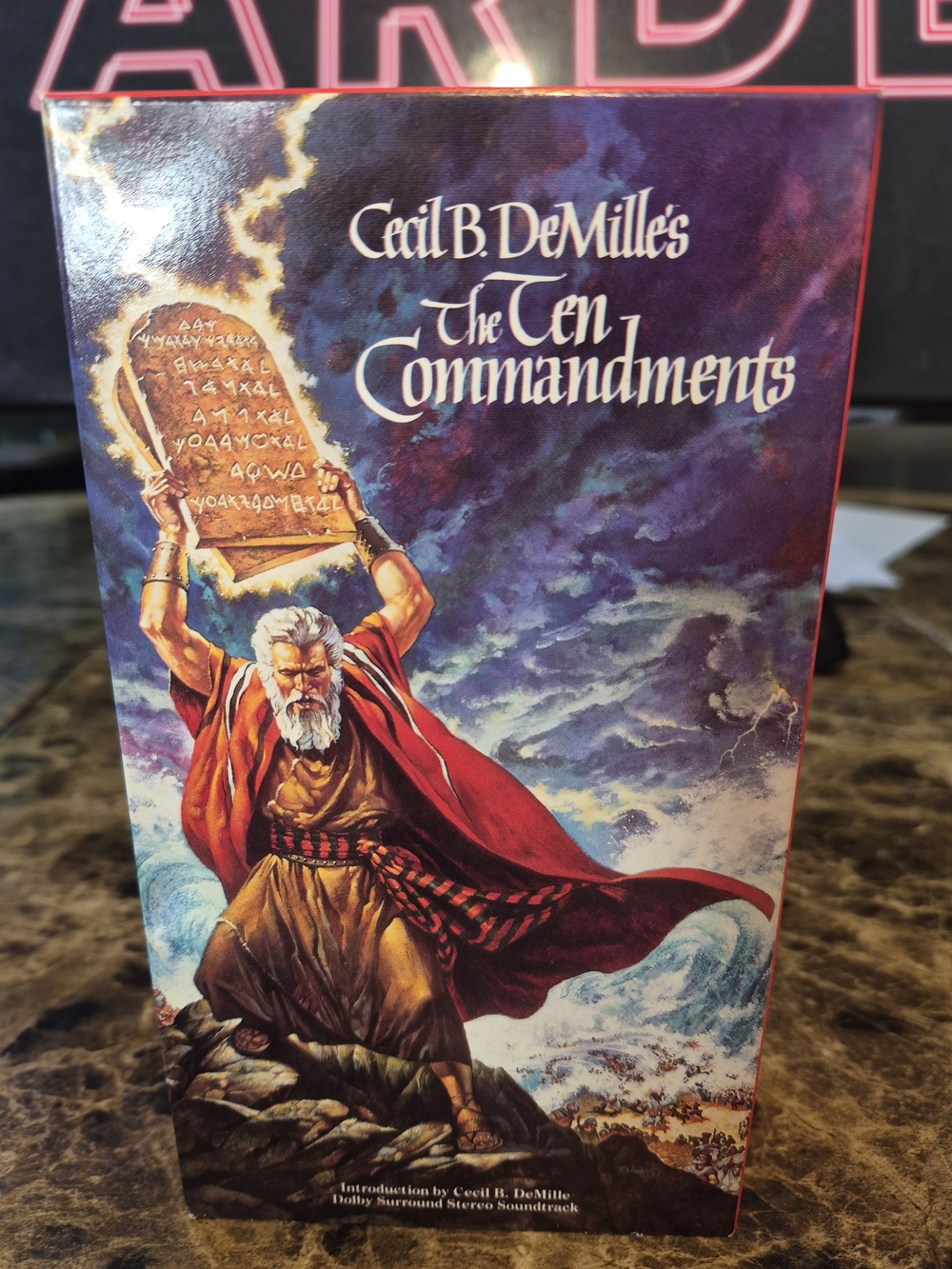 The Ten Commandments VHS 1956, 1990 2 Tape Set Release 

The Ten Commandments VH
